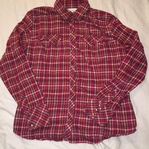 Pink and orange Columbia button up